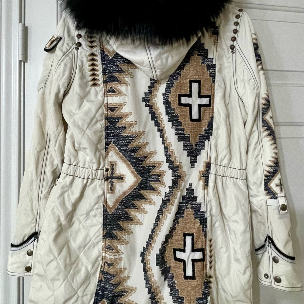 Double D Ranch Western Olla Jacket - Cream and Black - Picture 5 of 8